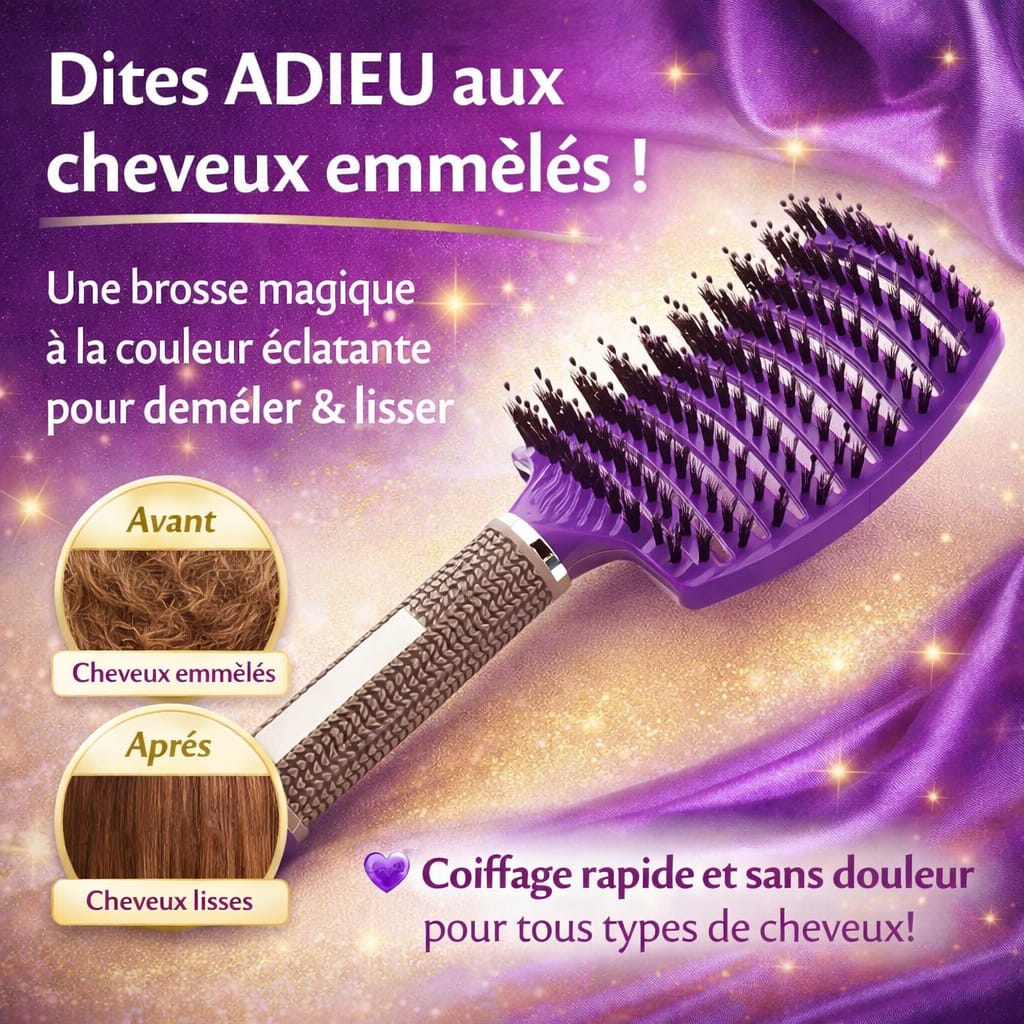 La Brosse Magique – Brosse Démêlante Sans Douleur